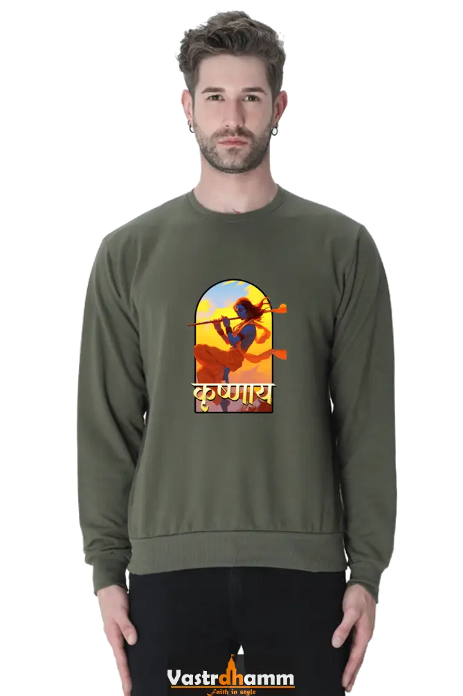 Shree Krishan Vrindavan Sweatshirt T-Shirts  for Men Vastrdhamm