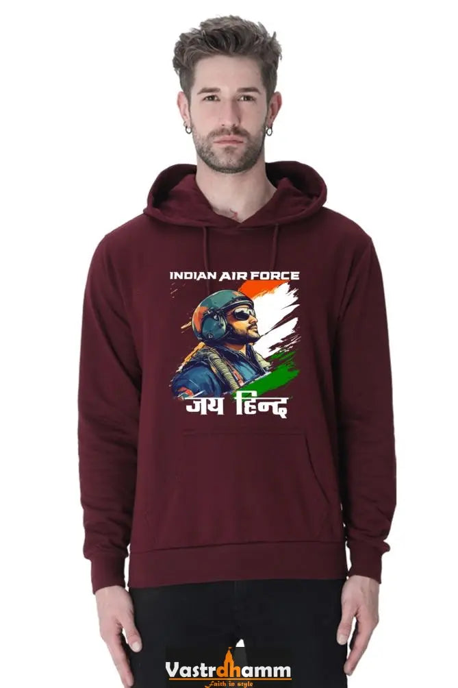 Sky Warriors: Indian Air Force Hoodie Sweatshirt T-Shirts for Men Vastrdhamm