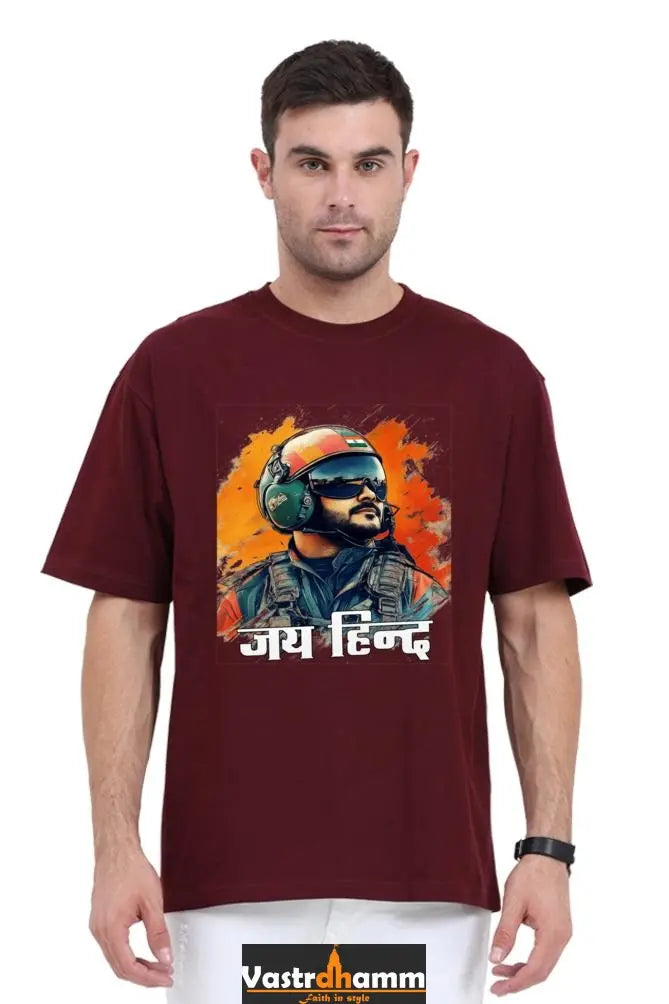 Sky Warriors: Indian Air Force Oversized Classic T-Shirts  for Men Vastrdhamm