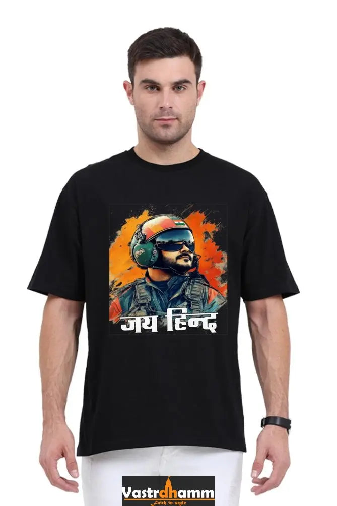 Sky Warriors: Indian Air Force Oversized Classic T-Shirts  for Men Vastrdhamm