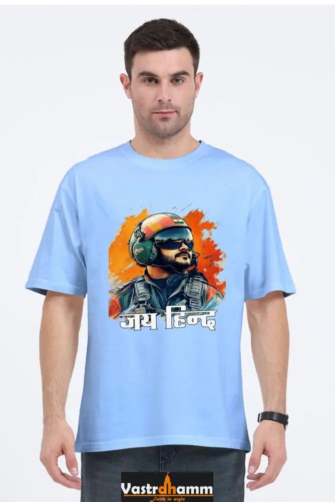 Sky Warriors: Indian Air Force Oversized Classic T-Shirts  for Men Vastrdhamm