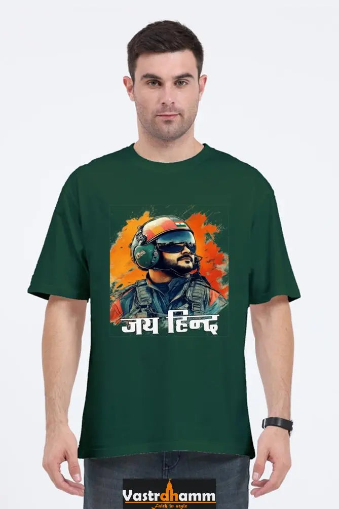 Sky Warriors: Indian Air Force Oversized Classic T-Shirts  for Men Vastrdhamm