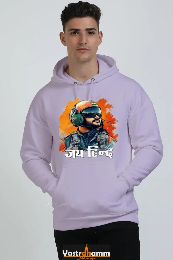 Sky Warriors: Indian Air Force Oversized Hooded Sweatshirt T-Shirts for Men Vastrdhamm