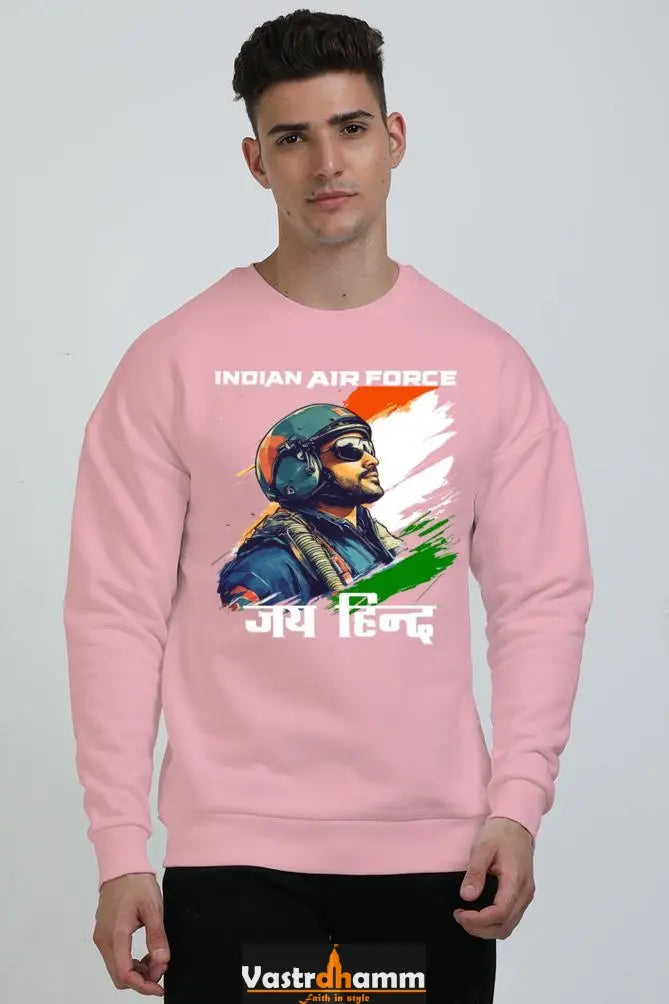 Sky Warriors: Indian Air Force Oversized Sweatshirt T-Shirts for Men Vastrdhamm