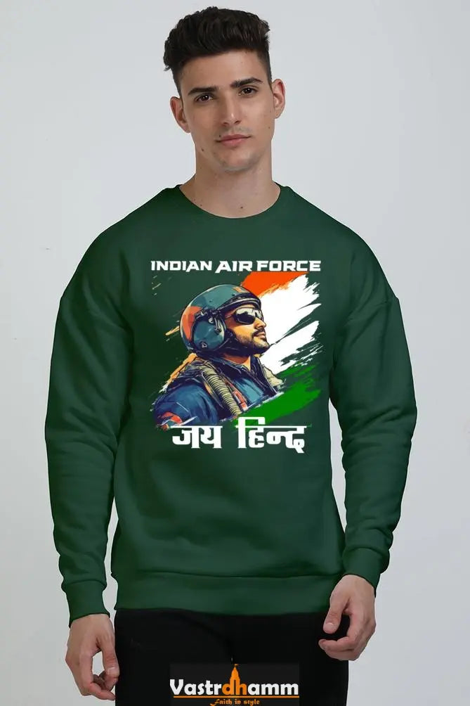 Sky Warriors: Indian Air Force Oversized Sweatshirt T-Shirts for Men Vastrdhamm