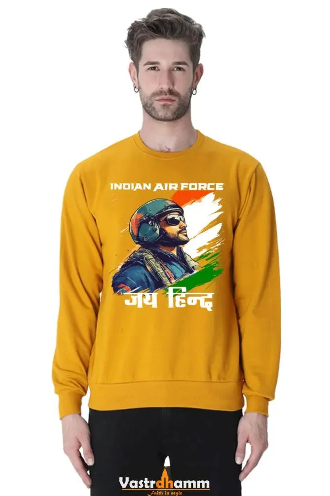 Sky Warriors: Indian Air Force Sweatshirt T-Shirts for Men Vastrdhamm