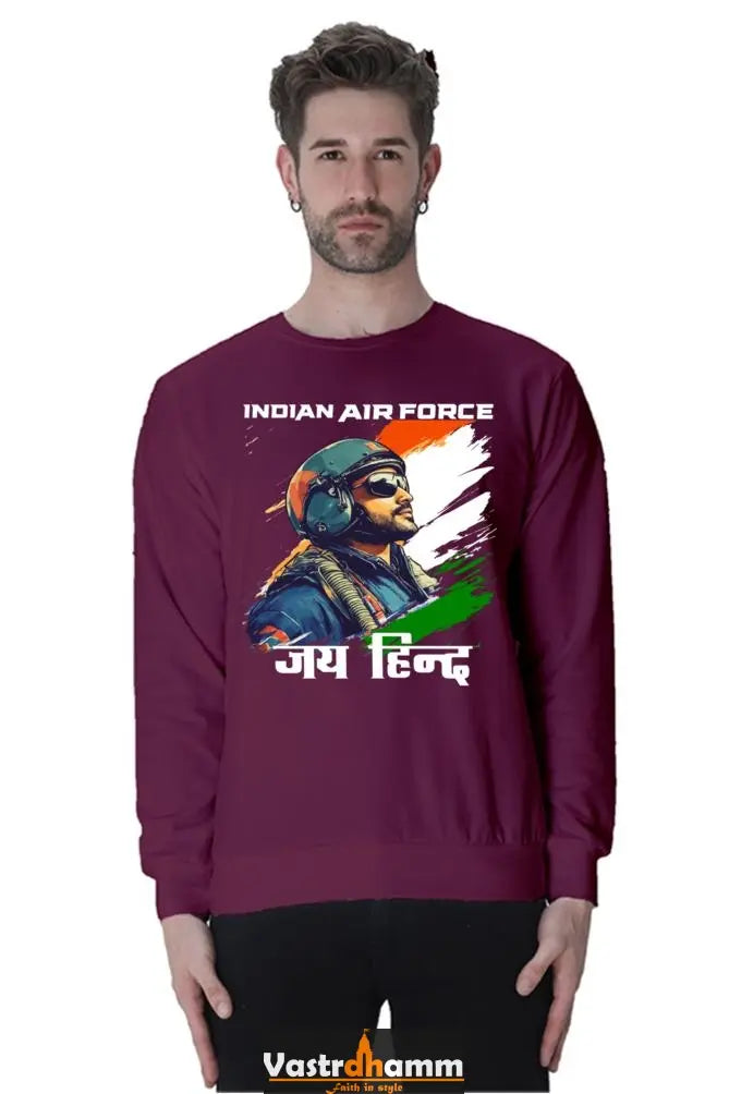 Sky Warriors: Indian Air Force Sweatshirt T-Shirts for Men Vastrdhamm