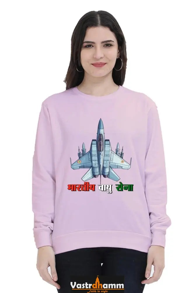 Sky Warriors: Indian Air Force Sweatshirt T-Shirts for Women Vastrdhamm