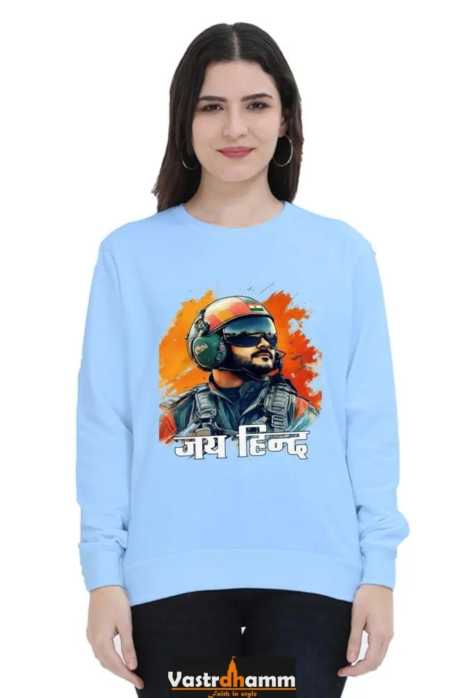 Sky Warriors: Indian Air Force Sweatshirt T-Shirts for Women Vastrdhamm