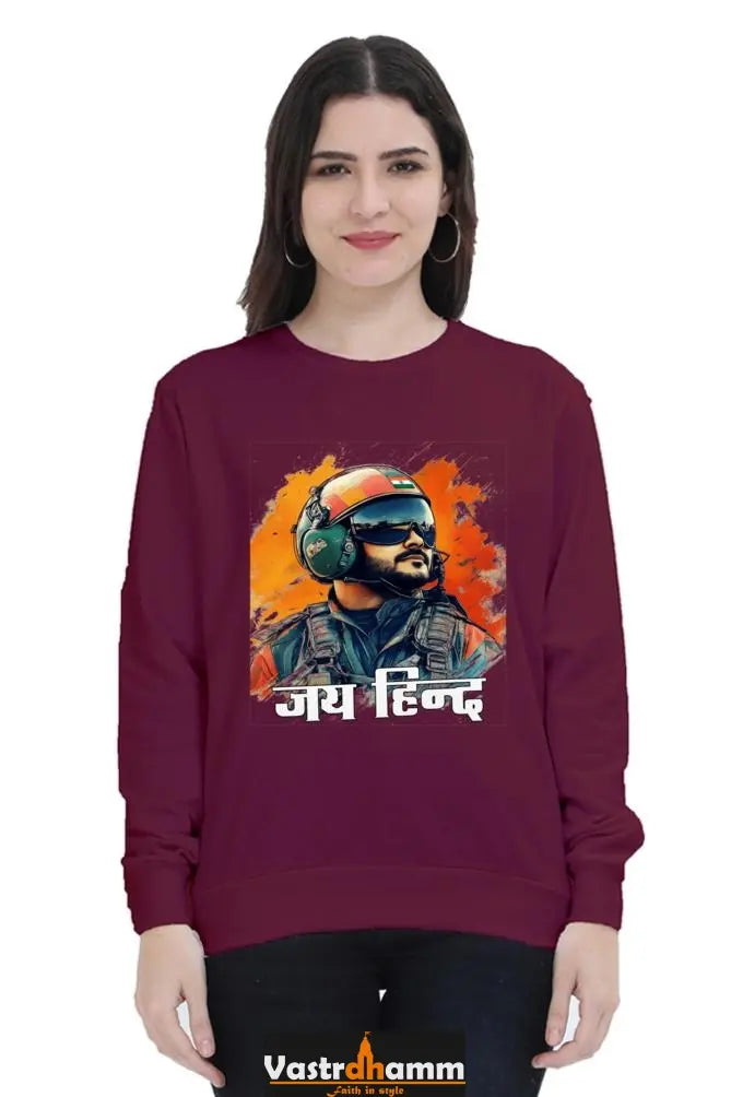 Sky Warriors: Indian Air Force Sweatshirt T-Shirts for Women Vastrdhamm