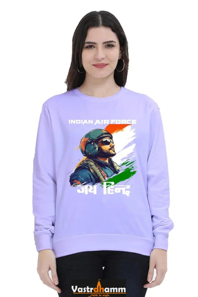 Sky Warriors: Indian Air Force Sweatshirt T-Shirts for Women Vastrdhamm