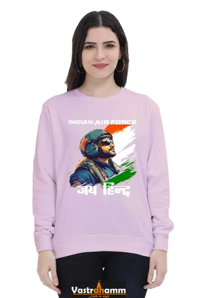 Sky Warriors: Indian Air Force Sweatshirt T-Shirts for Women Vastrdhamm