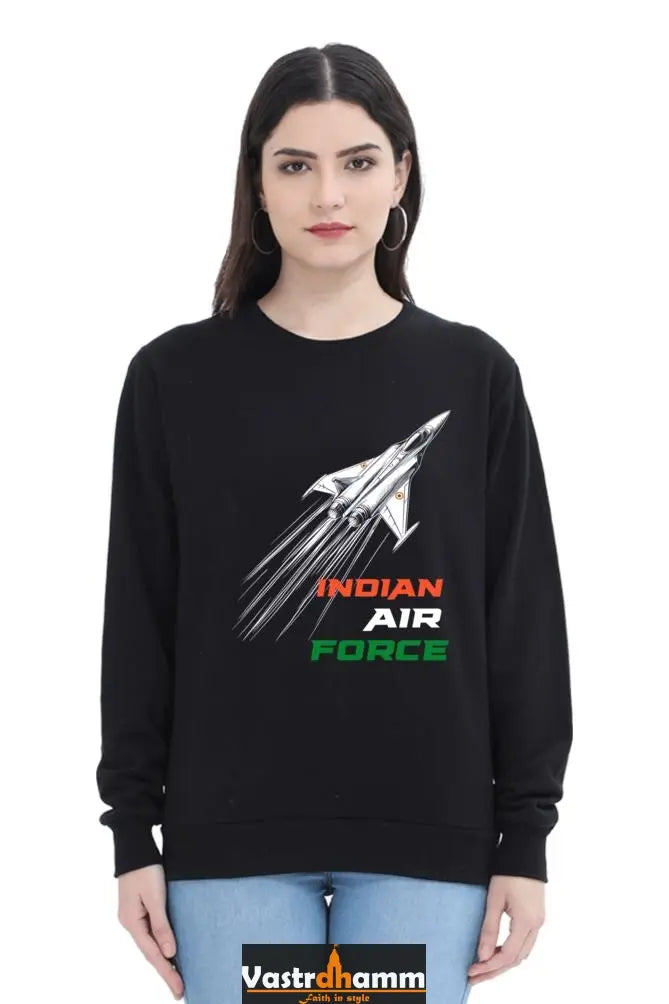 Sky Warriors: Indian Air Force Sweatshirt T-Shirts for Women Vastrdhamm