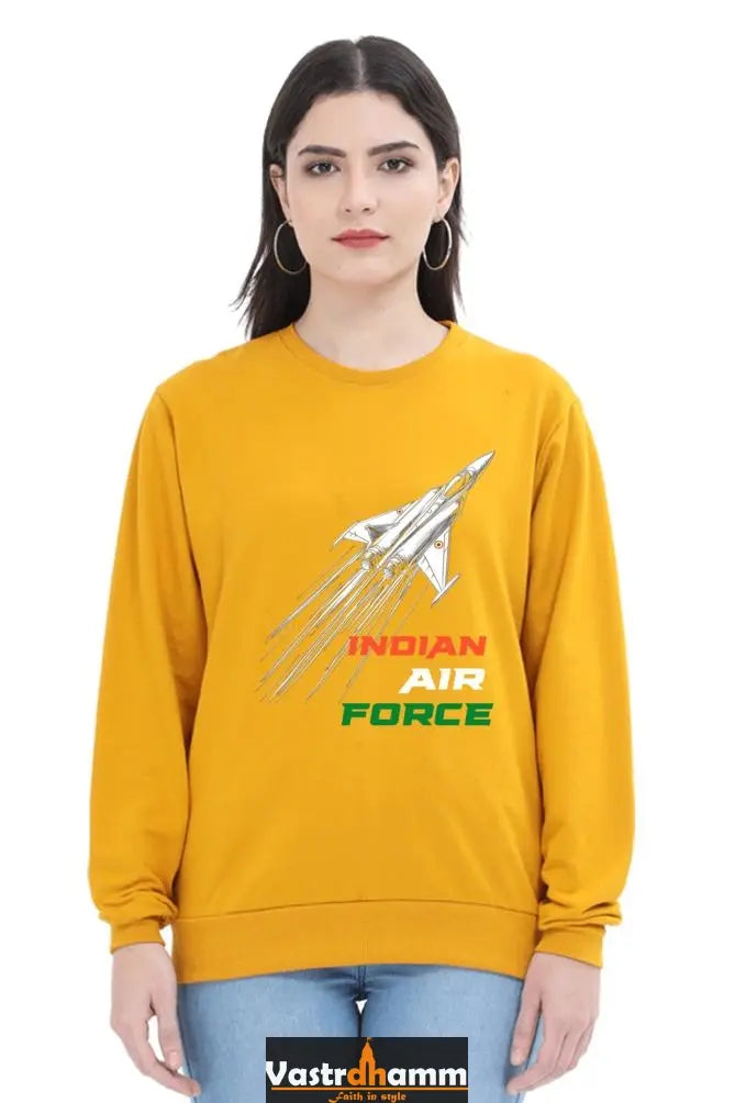 Sky Warriors: Indian Air Force Sweatshirt T-Shirts for Women Vastrdhamm