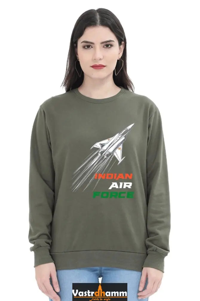 Sky Warriors: Indian Air Force Sweatshirt T-Shirts for Women Vastrdhamm