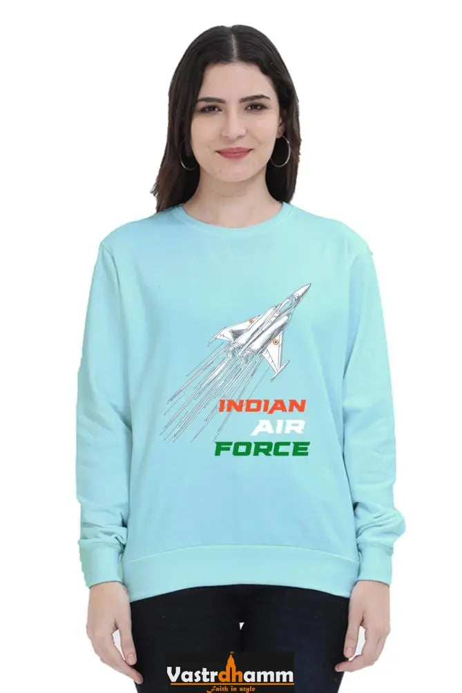 Sky Warriors: Indian Air Force Sweatshirt T-Shirts for Women Vastrdhamm