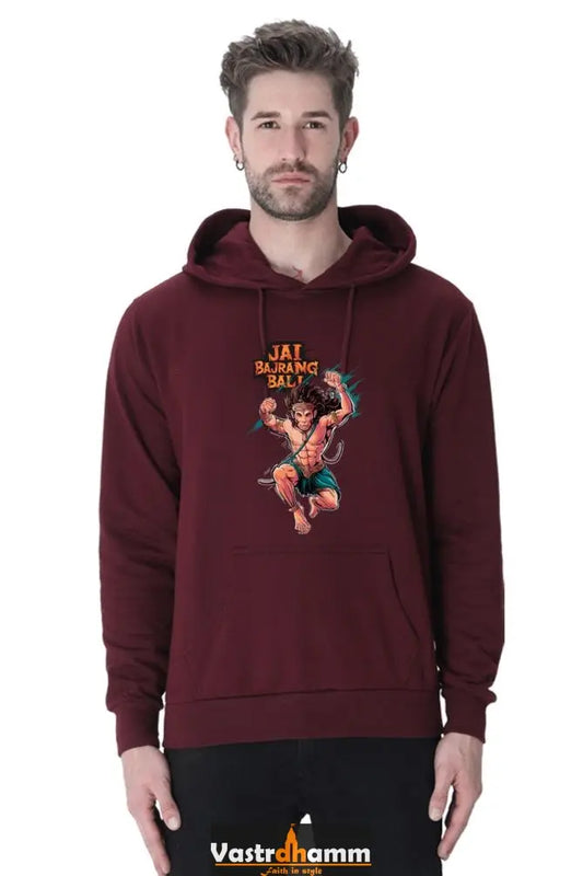 Stalwart Hanuman Ji Hoodie Sweatshirt Vastrdhamm