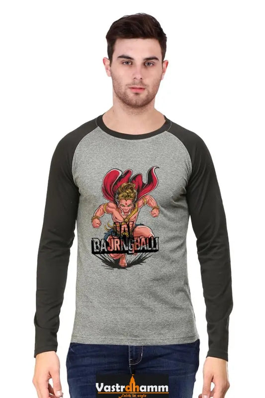 Stalwart Hanuman Ji Raglan T-shirt Vastrdhamm