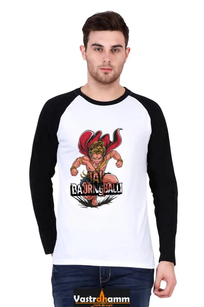 Stalwart Hanuman Ji Raglan T-shirt Vastrdhamm