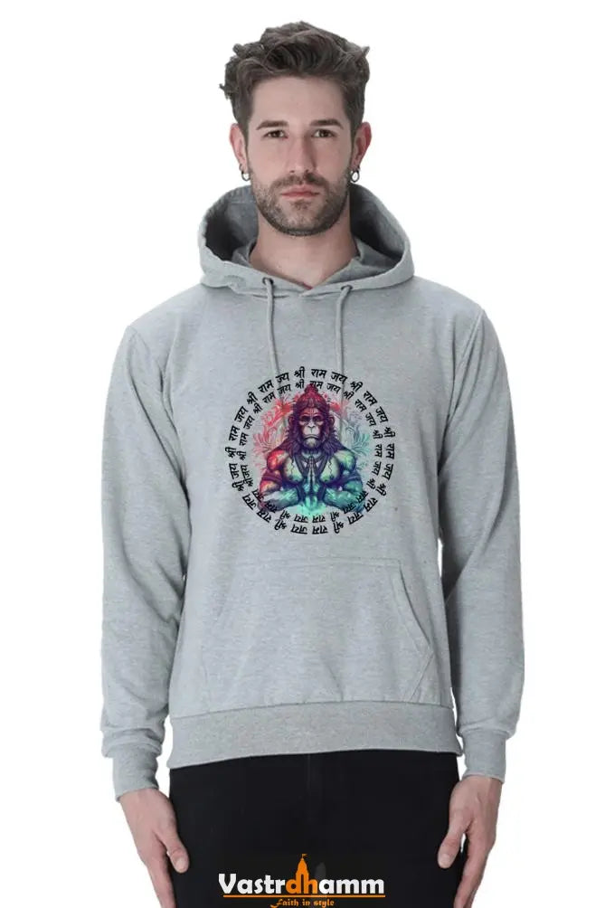 Sturdy Hanuman Ji Hoodie Sweatshirt Vastrdhamm