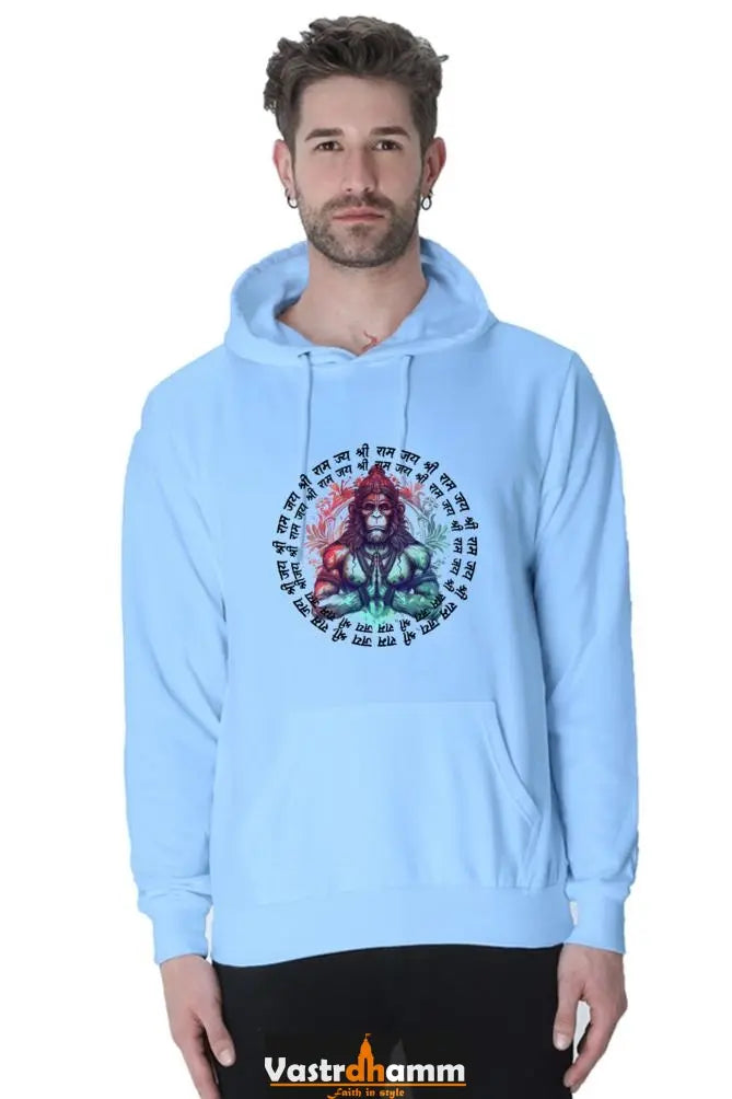 Sturdy Hanuman Ji Hoodie Sweatshirt Vastrdhamm