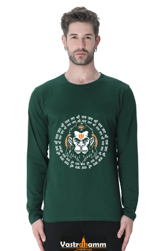 Triumphant Hanuman Ji Round Neck Full Sleeve Vastrdhamm