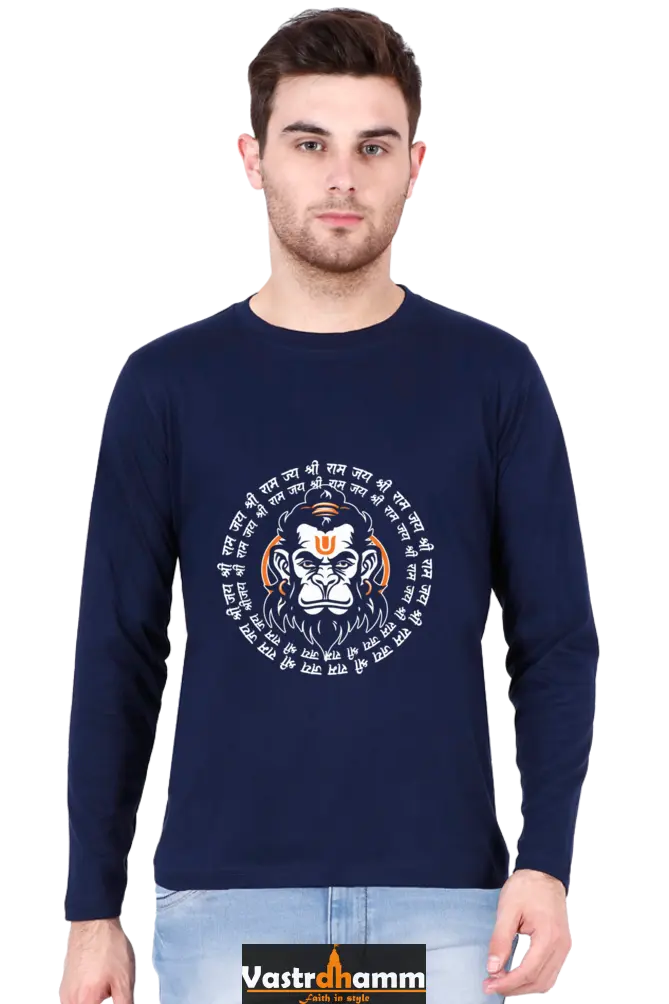 Triumphant Hanuman Ji Round Neck Full Sleeve Vastrdhamm
