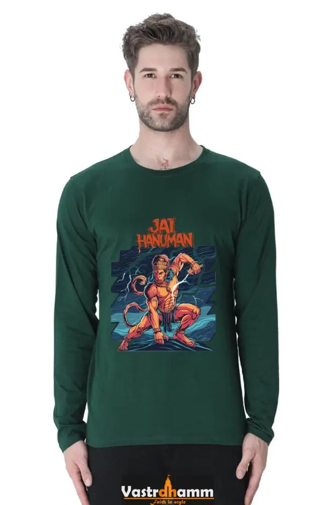 Unbreakable Hanuman Ji Round Neck Full Sleeve Vastrdhamm