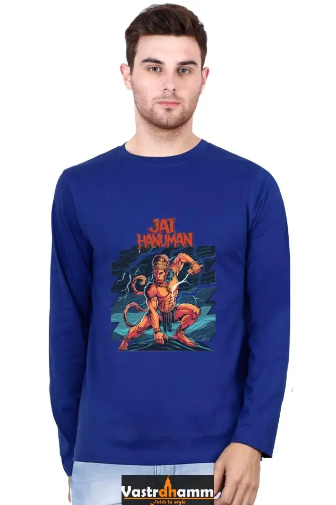 Unbreakable Hanuman Ji Round Neck Full Sleeve Vastrdhamm