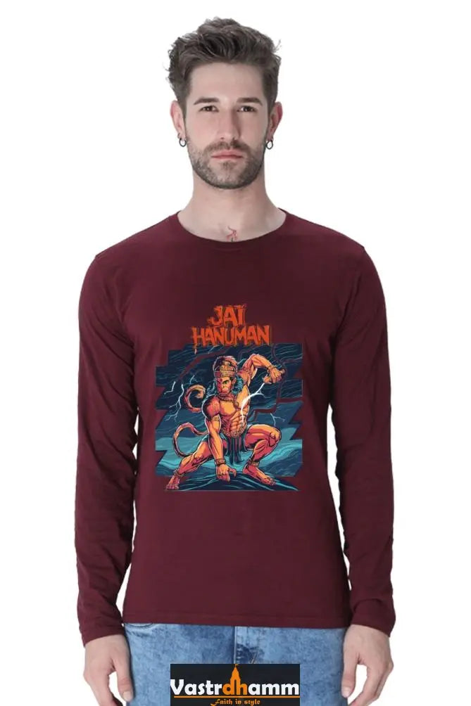 Unbreakable Hanuman Ji Round Neck Full Sleeve Vastrdhamm