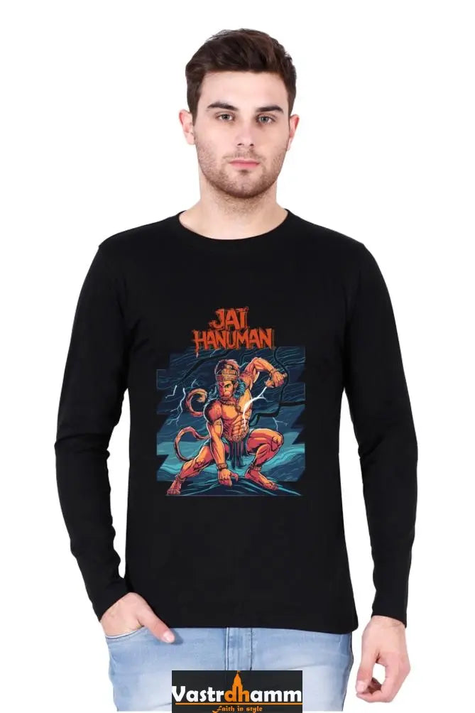 Unbreakable Hanuman Ji Round Neck Full Sleeve Vastrdhamm