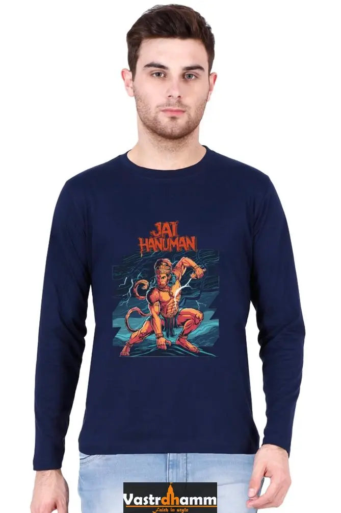 Unbreakable Hanuman Ji Round Neck Full Sleeve Vastrdhamm