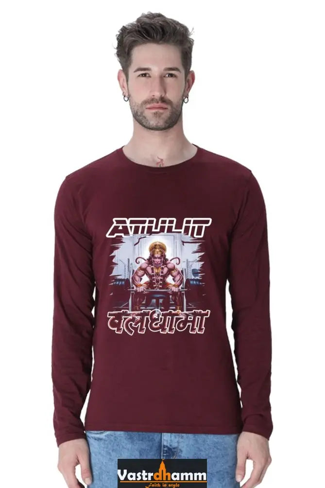 Undaunted Hanuman Ji Round Neck Full Sleeve Vastrdhamm