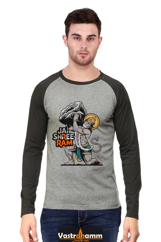 Unstoppable Hanuman Ji Raglan T-shirt Vastrdhamm