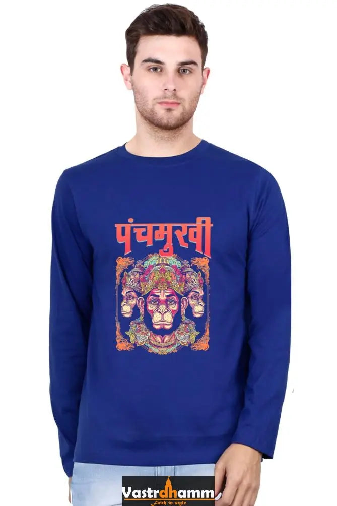 Unstoppable Hanuman Ji Round Neck Full Sleeve Vastrdhamm