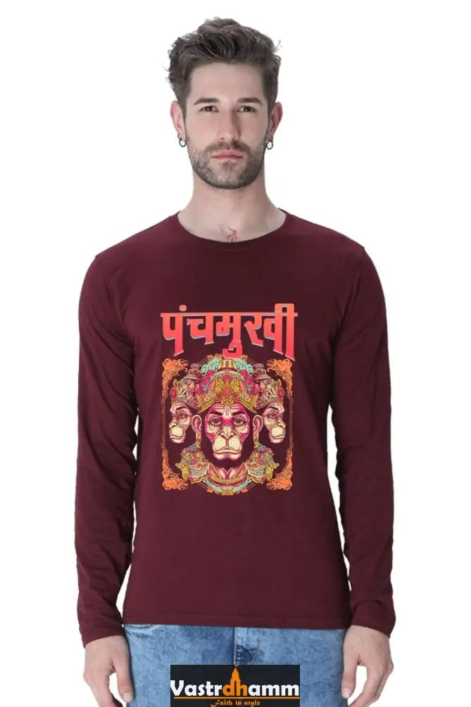 Unstoppable Hanuman Ji Round Neck Full Sleeve Vastrdhamm