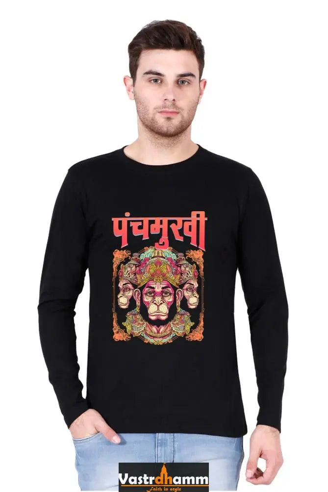 Unstoppable Hanuman Ji Round Neck Full Sleeve Vastrdhamm