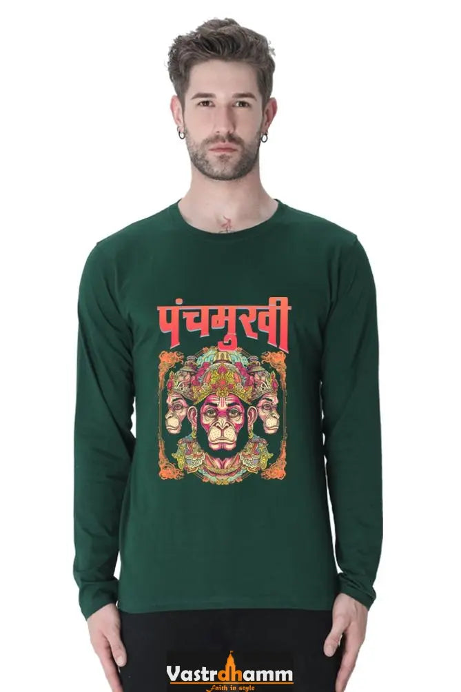 Unstoppable Hanuman Ji Round Neck Full Sleeve Vastrdhamm