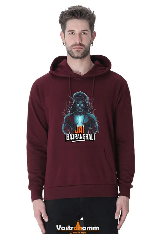 Unyielding Hanuman Ji Hoodie Sweatshirt Vastrdhamm