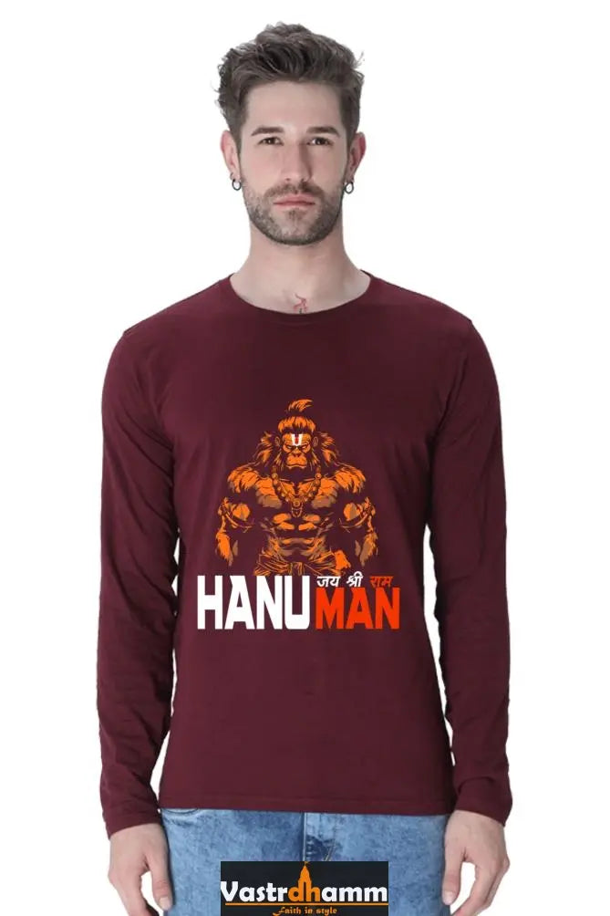 Unyielding Hanuman Ji Round Neck Full Sleeve Vastrdhamm