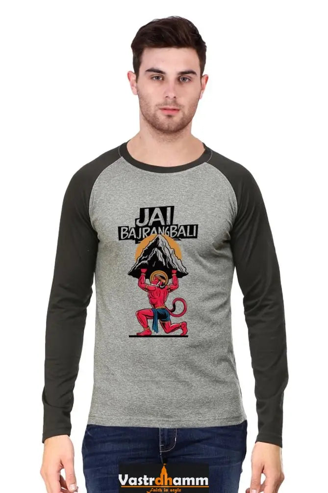 Valiant Hanuman Ji Raglan T-shirt Vastrdhamm