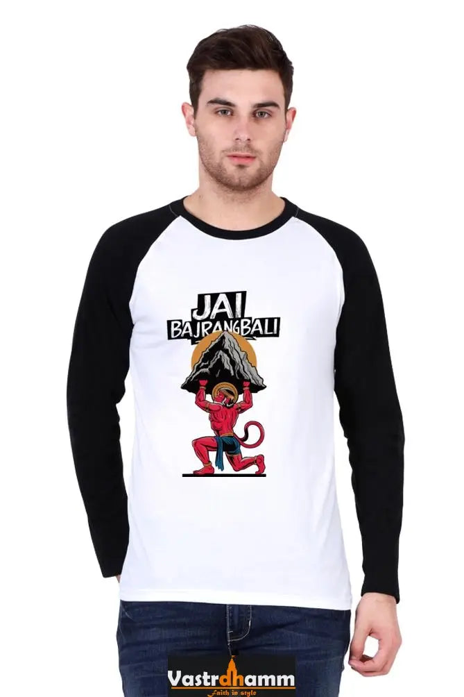 Valiant Hanuman Ji Raglan T-shirt Vastrdhamm