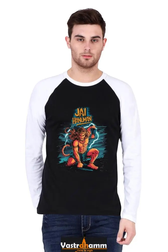 Venerable Hanuman Ji Raglan T-shirt Vastrdhamm