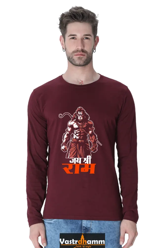 Venerable Hanuman Ji Round Neck Full Sleeve Vastrdhamm