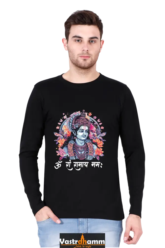 Victorious Ram JiRound Neck Full Sleeve T-Shirt For Men Vastrdhamm