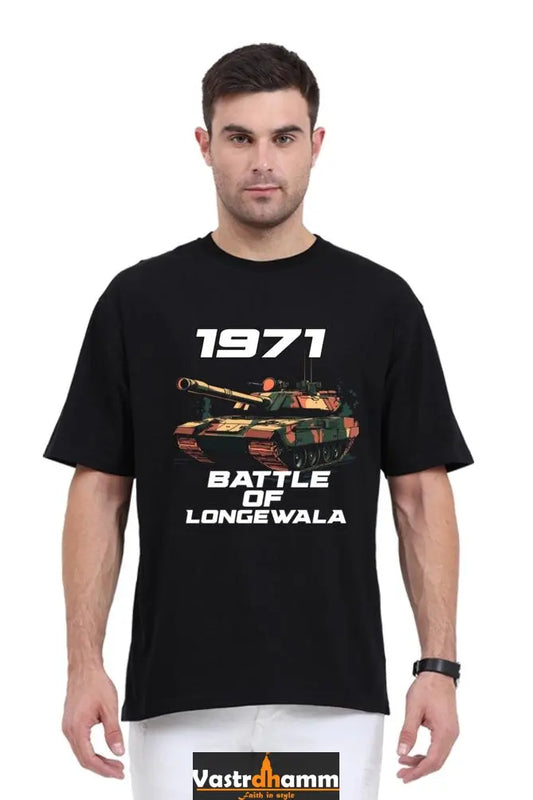 Victory at Longewala Oversized Classic T-Shirts  for Men Vastrdhamm