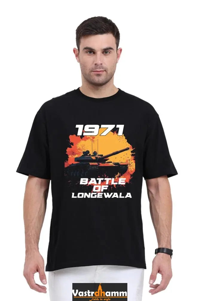 Victory at Longewala Oversized Classic T-Shirts  for Men Vastrdhamm