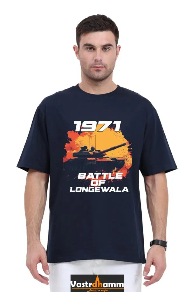 Victory at Longewala Oversized Classic T-Shirts  for Men Vastrdhamm