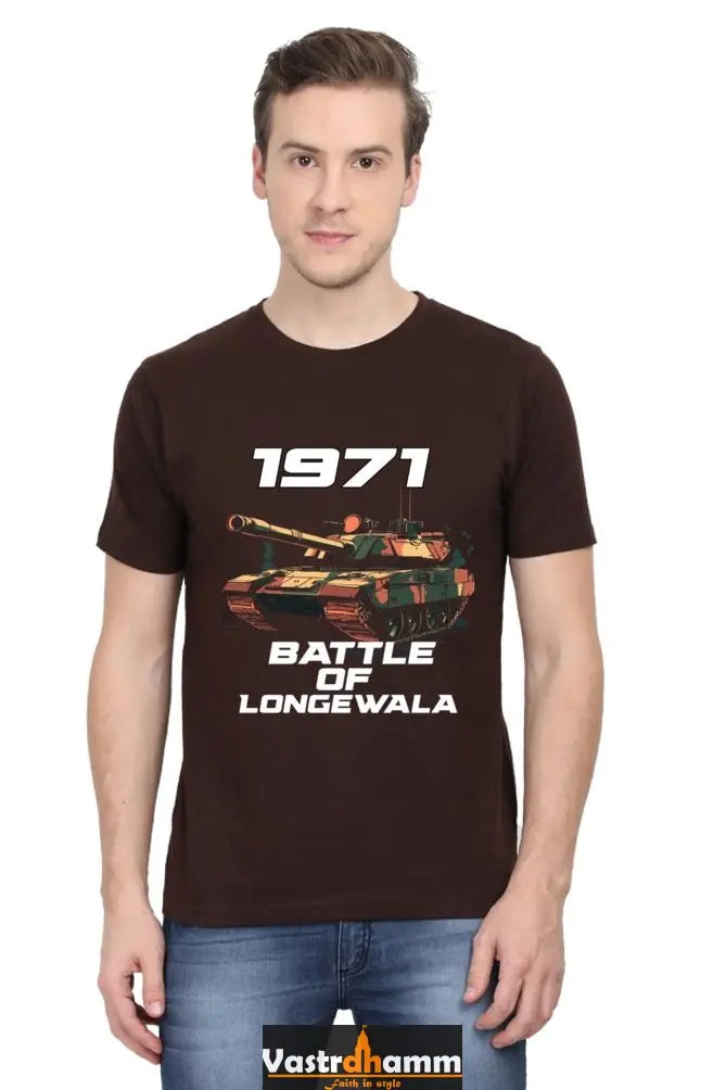 Victory at Longewala Round Neck Half Sleeve Classic T-Shirts for Men Vastrdhamm