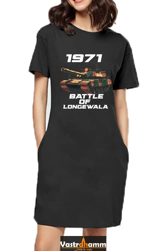 Victory at Longewala T-Shirts Dress for Women Vastrdhamm